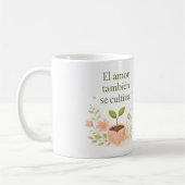 ✨ Amor que Florece – Taza de Café Botánica  コーヒーマグカップ (左)
