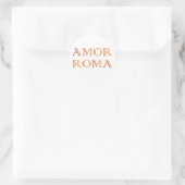 Amor Roma Liebe Rom love rome ラウンドシール (バッグ)