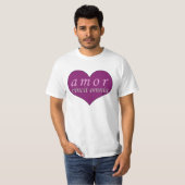 Amor Vincit Omnia愛はすべてのバレンタインデーを征服します Tシャツ (正面フル)