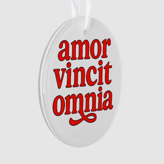 Amor vincit omnia オーナメント (正面)