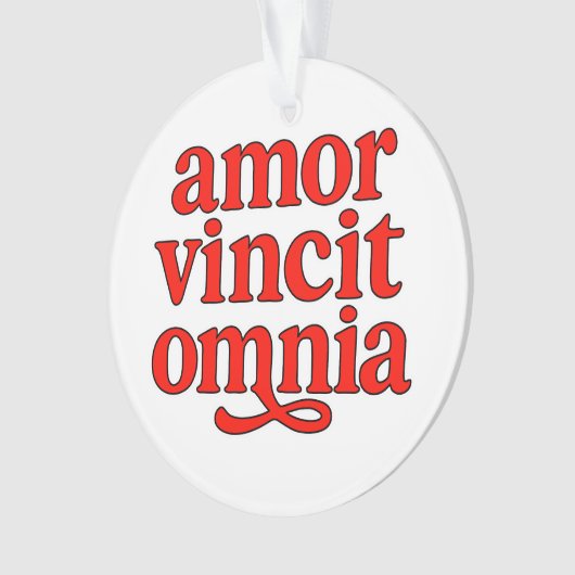 Amor vincit omnia オーナメント (正面)