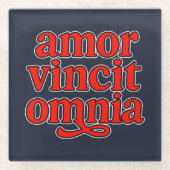 Amor vincit omnia ガラスコースター (正面)