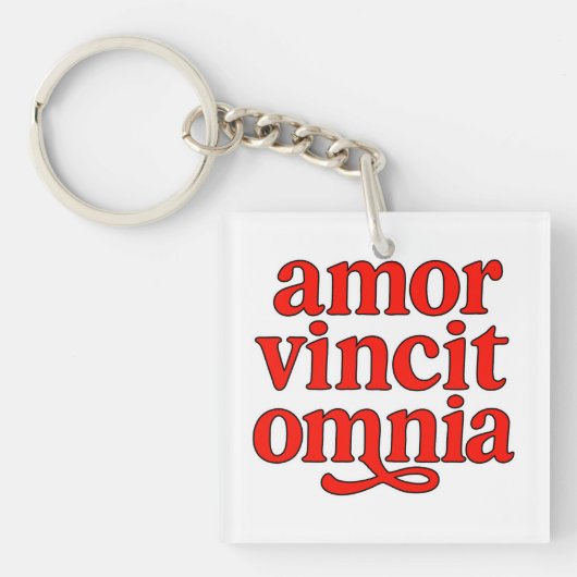 Amor vincit omnia キーホルダー (正面)