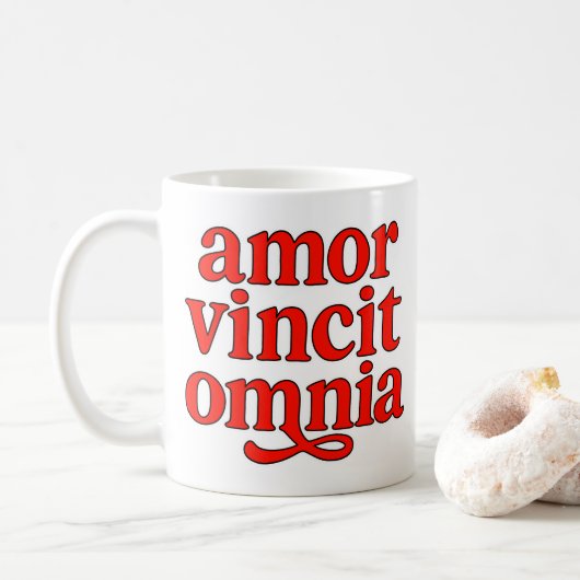 Amor vincit omnia コーヒーマグカップ (ドーナツ)