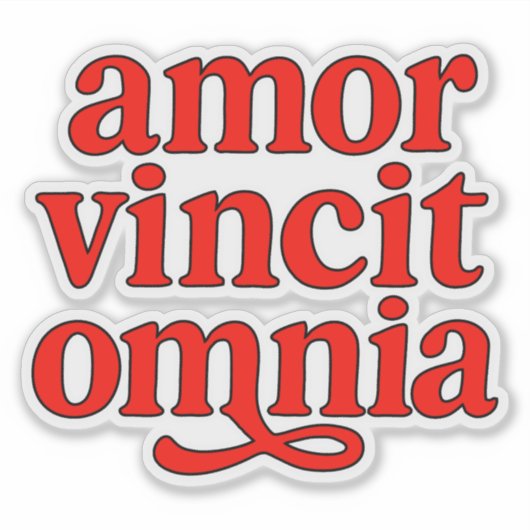Amor vincit omnia シール (正面)
