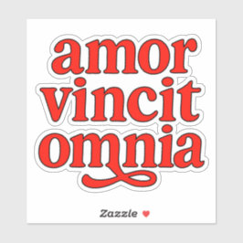 Amor vincit omnia シール
