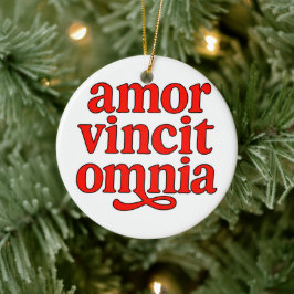 Amor vincit omnia セラミックオーナメント