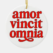 Amor vincit omnia セラミックオーナメント (正面)