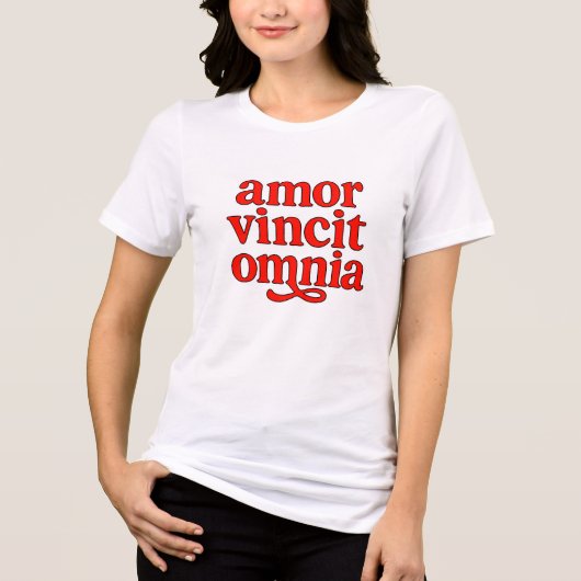 Amor vincit omnia トライブレンドTシャツ (正面)