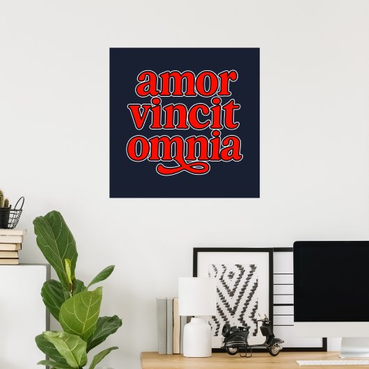 Amor vincit omnia ポスター (ホームオフィス)