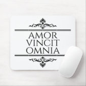 Amor Vincit Omnia Love Combers All Latin Phrases マウスパッド (マウス)
