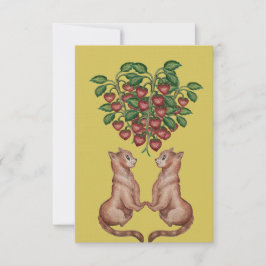 amor y frutillas 招待状