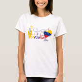 Amor y Unión Venezuela & USA Tシャツ (正面)