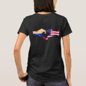 Amor y Unión Venezuela & USA Tシャツ (裏面)