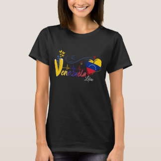Amor y Unión Venezuela & USA Tシャツ
