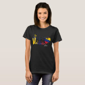 Amor y Unión Venezuela & USA Tシャツ (正面フル)