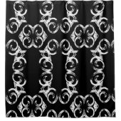Amora 5白黒 シャワーカーテン (正面)