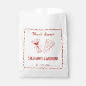 Amoreお洒落の赤枠イタリアン結婚 フェイバーバッグ (正面)