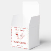 Amoreお洒落の赤枠イタリアン結婚 フェイバーボックス (オープン)