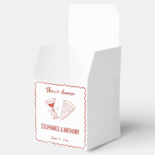 Amoreお洒落の赤枠イタリアン結婚 フェイバーボックス (オープン)