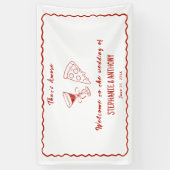 Amoreお洒落の赤枠イタリアン結婚 横断幕 (縦)