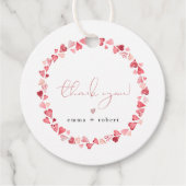 AMOREリトルスウィートバレンタインデイベビーシャワー フェイバータグ (正面)