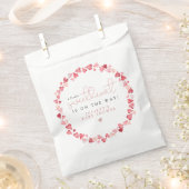 AMOREリトルスウィートバレンタインデイベビーシャワー フェイバーバッグ (クリップ留めされた状態)