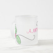 AMORE フロストグラスマグカップ (正面左)