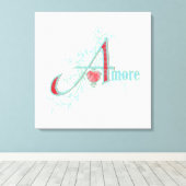 AMORE - 愛 - キャンバス (インサイチュ (ウッドフロア))