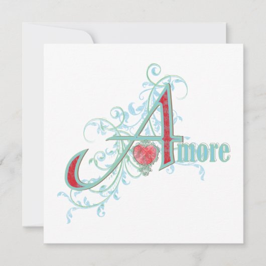 AMORE - 愛 - グリーティングカード (正面)