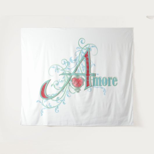 AMORE - 愛 - タペストリー (正面(横))