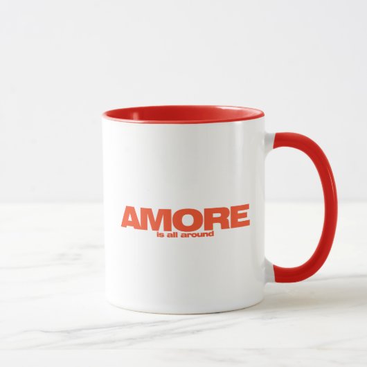Amore is everywhere Mug Cup inpirational マグカップ (右)