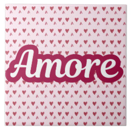 Amore Typography Design – Valentine’s Day Gift タイル