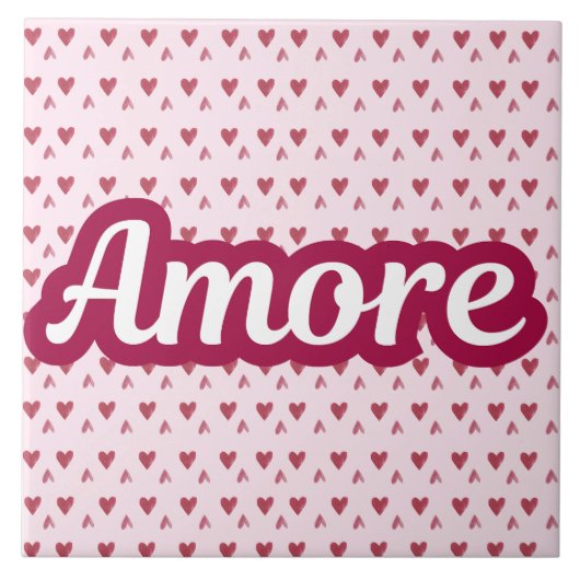 Amore Typography Design – Valentine’s Day Gift タイル (正面)
