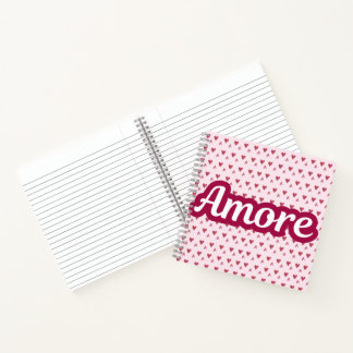 Amore Typography Design – Valentine’s Day Gift ノートブック