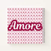 Amore Typography Design – Valentine’s Day Gift ノートブック (裏面)