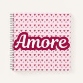 Amore Typography Design – Valentine’s Day Gift ノートブック (正面)