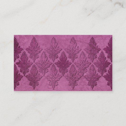 Amoroso: 老化させた羊皮紙はの上がりました 名刺 (正面)