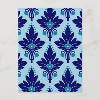 AMORSO DAMASK:青 ポストカード