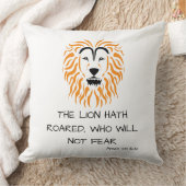 Amos 3:8 KJV聖書聖なる書物、 経典節 クッション (ブランケット)