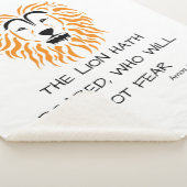 Amos 3:8 KJV聖書聖なる書物、 経典節 シェルパブランケット (3/4)