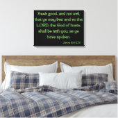 Amos 5:14 Bible Verse KJV Wall Art キャンバスプリント (インサイチュ (寝室))