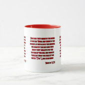 Amos 5:8 KJVバイブルVerse Two-Tone マグカップ (中央)