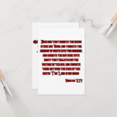 Amos 5:8 KJV聖書の聖句の挨拶 カード (正面/裏面インサイチュ)