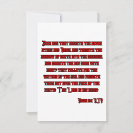 Amos 5:8 KJV聖書の聖句の挨拶 カード