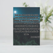 Amos 5:8 KJV聖書の詩の写真の挨拶 カード (スタンド正面)