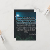 Amos 5:8 KJV聖書の詩の写真の挨拶 カード (正面/裏面インサイチュ)