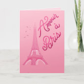 Amour a Paris - Love in Paris French Language カード (正面)