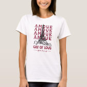 Amour City of Love Paris – Eiffel Tower Tシャツ (正面)