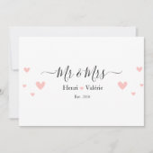 Amour & Mariage 招待状 (正面)